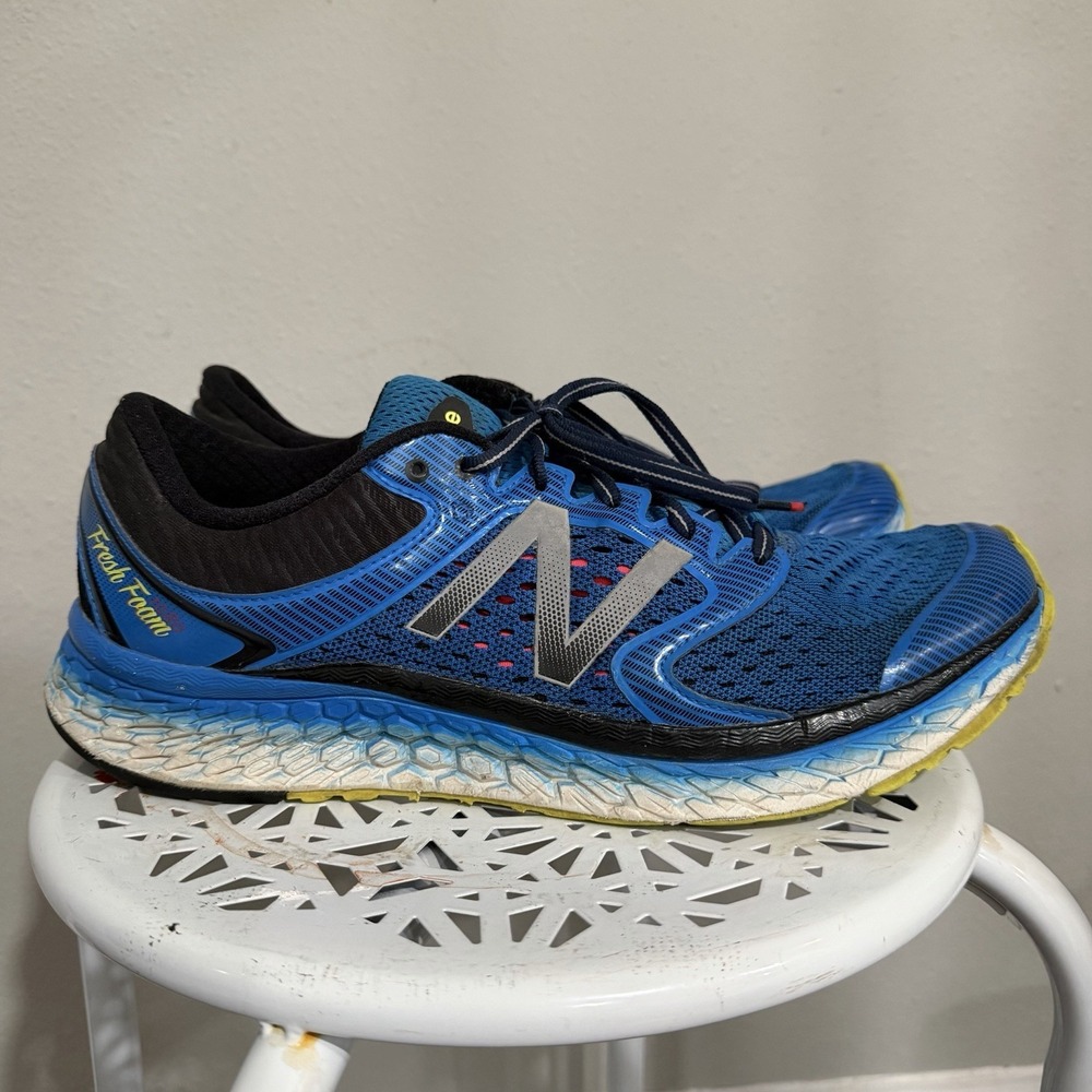New Balance 1080v7 Electric Blue/Hi-Lite M1080BY7 Fresh Foam Mens 12 D